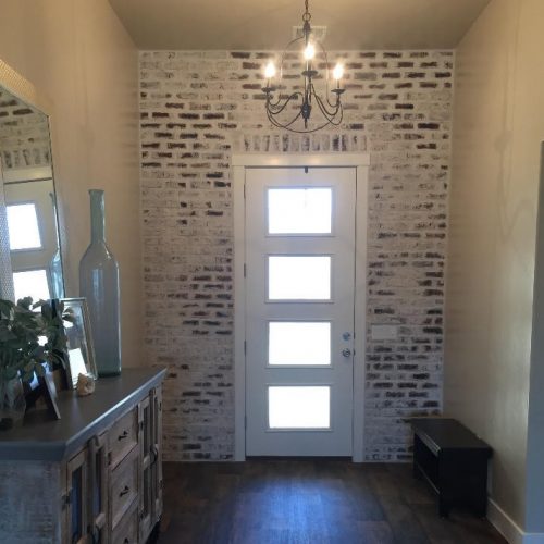 White Washed Red Brick